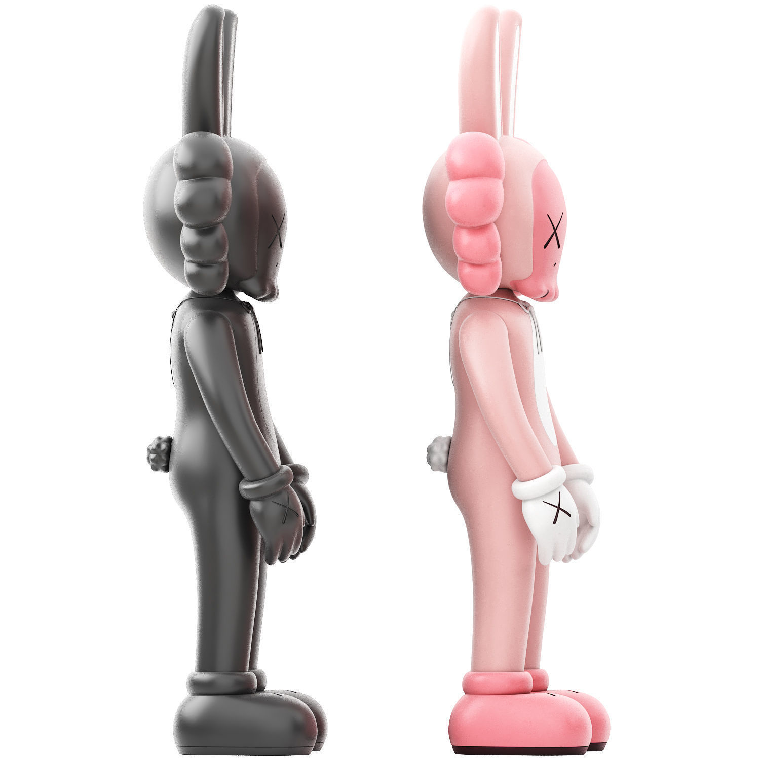 kaws accomplice vinyl figure 3D model_6