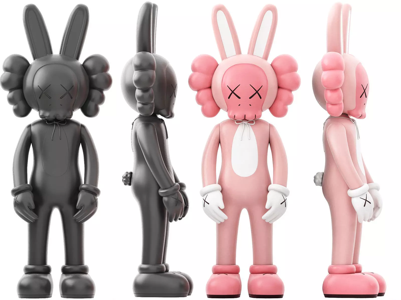 kaws accomplice vinyl figure 3D model_0