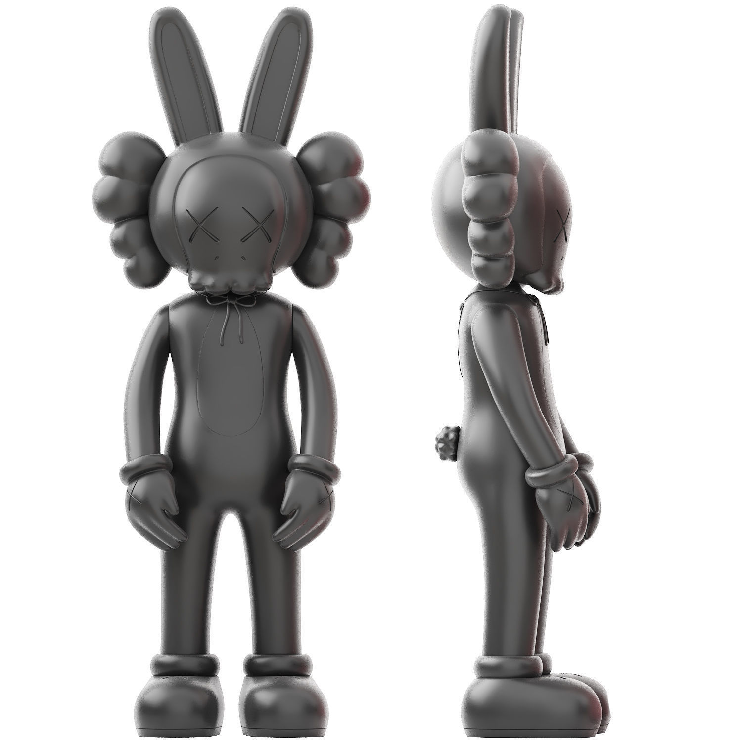 kaws accomplice vinyl figure 3D model_4