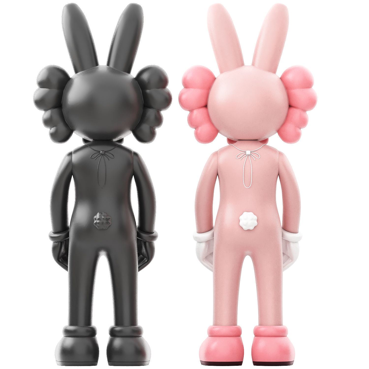 kaws accomplice vinyl figure 3D model_2