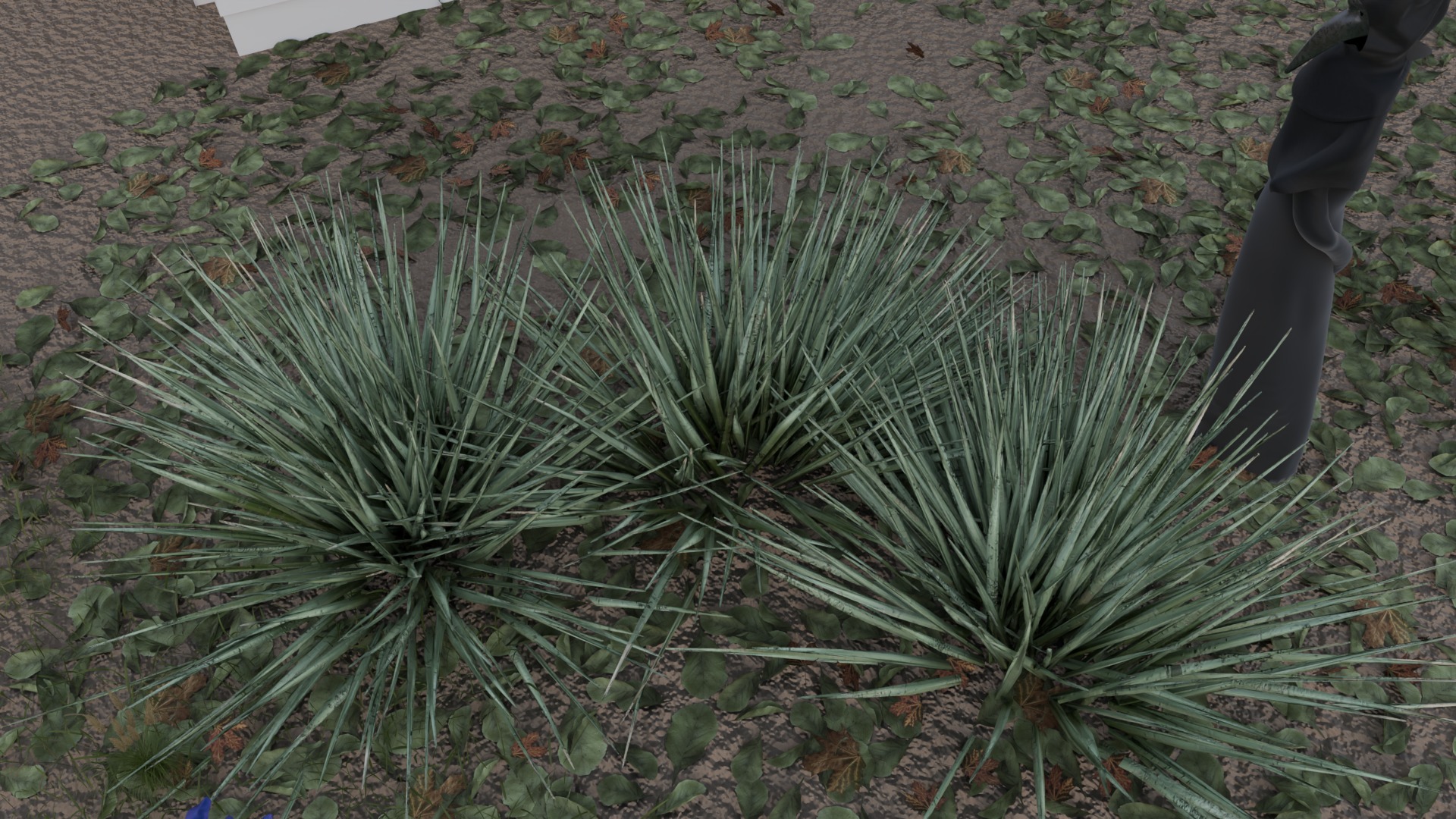 Desert Spike Plant game-ready Low-poly 3D model_4
