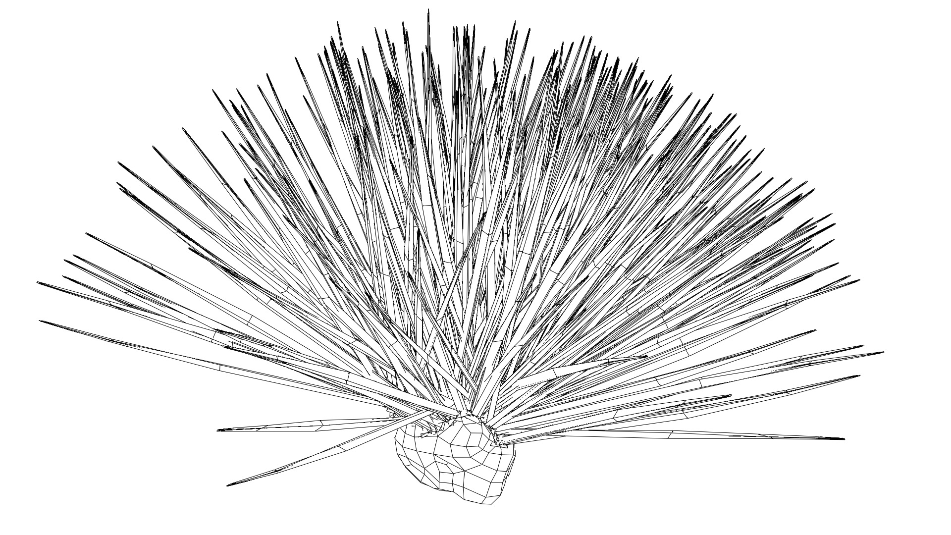 Desert Spike Plant game-ready Low-poly 3D model_6