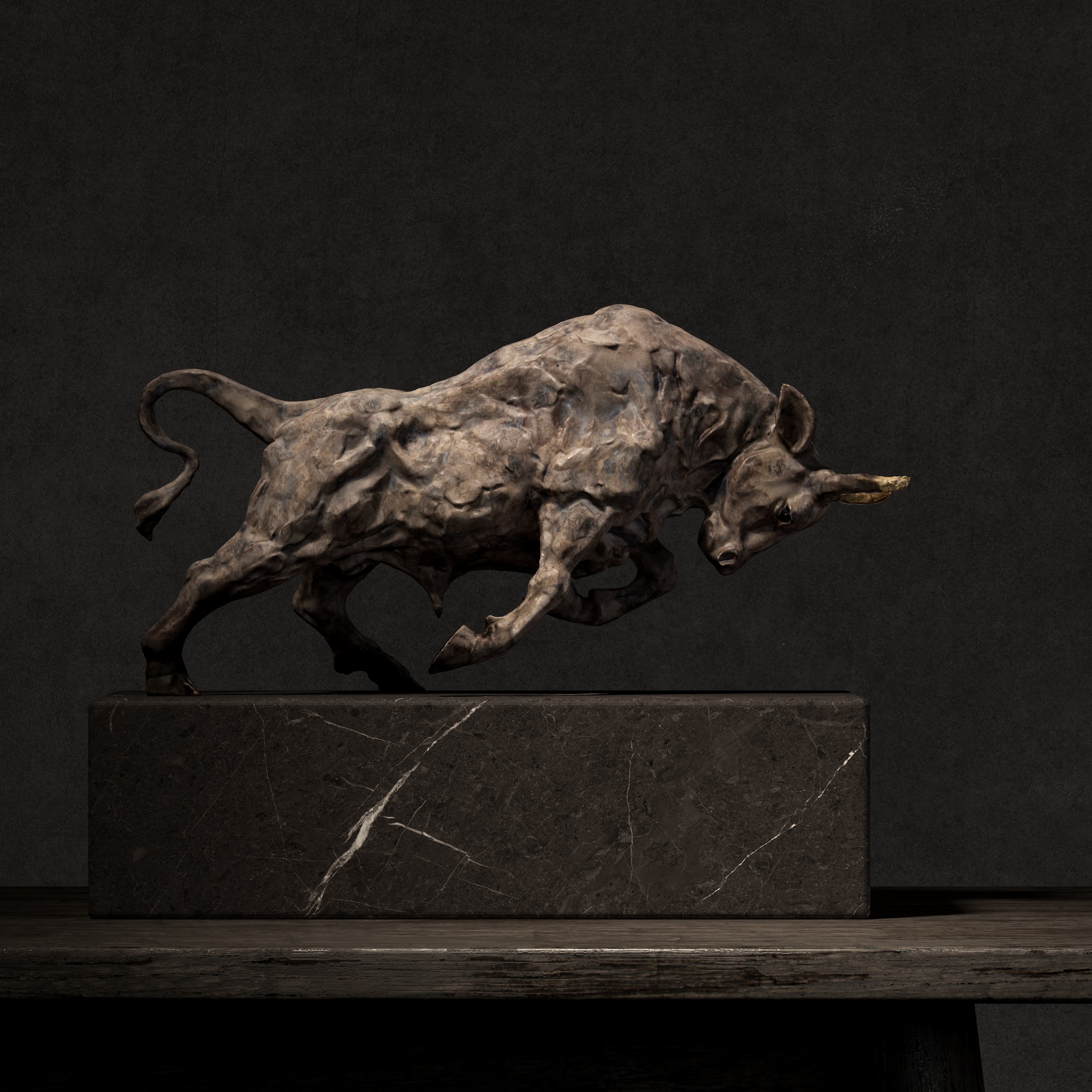 Cow sculpture 3D model_8