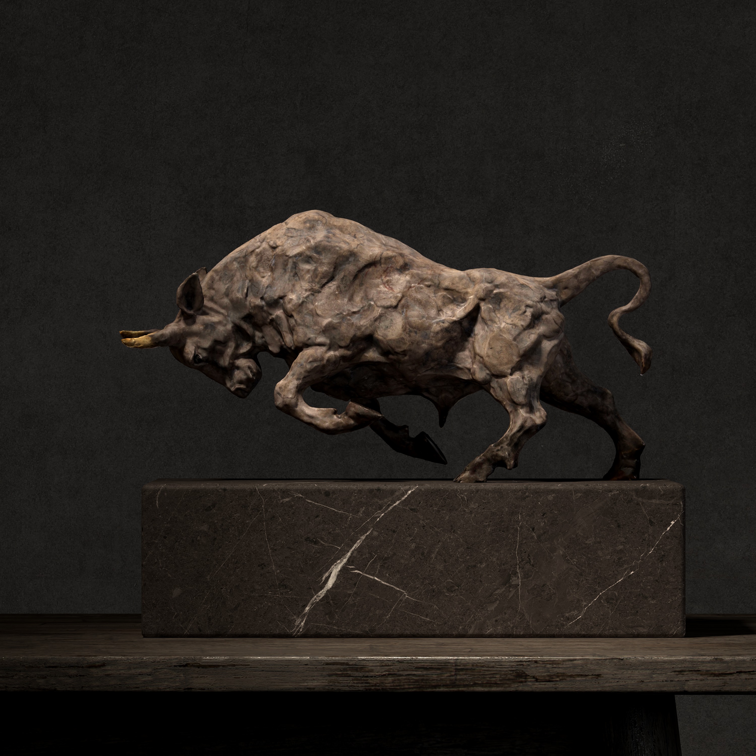 Cow sculpture 3D model_9