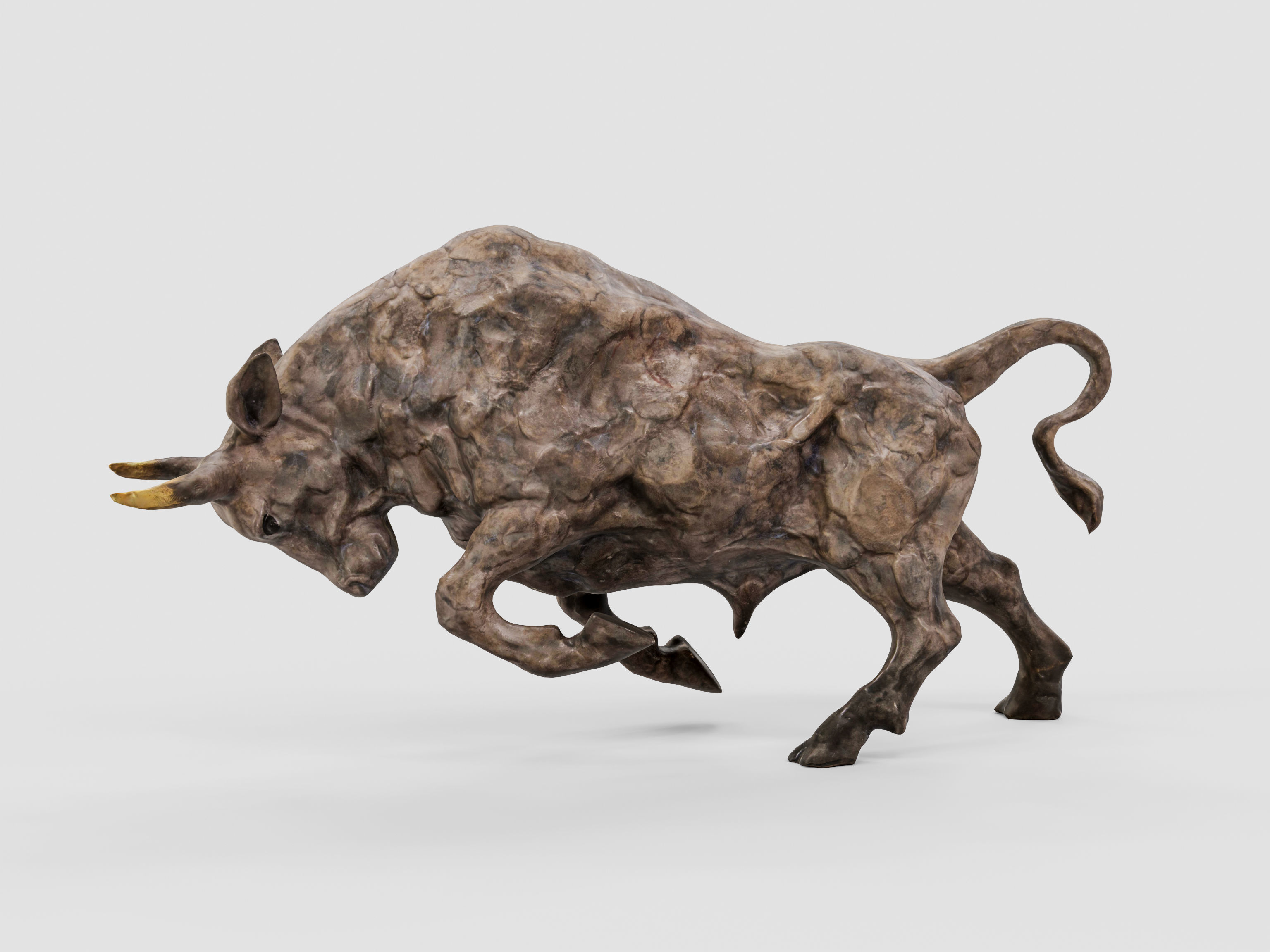 Cow sculpture 3D model_2