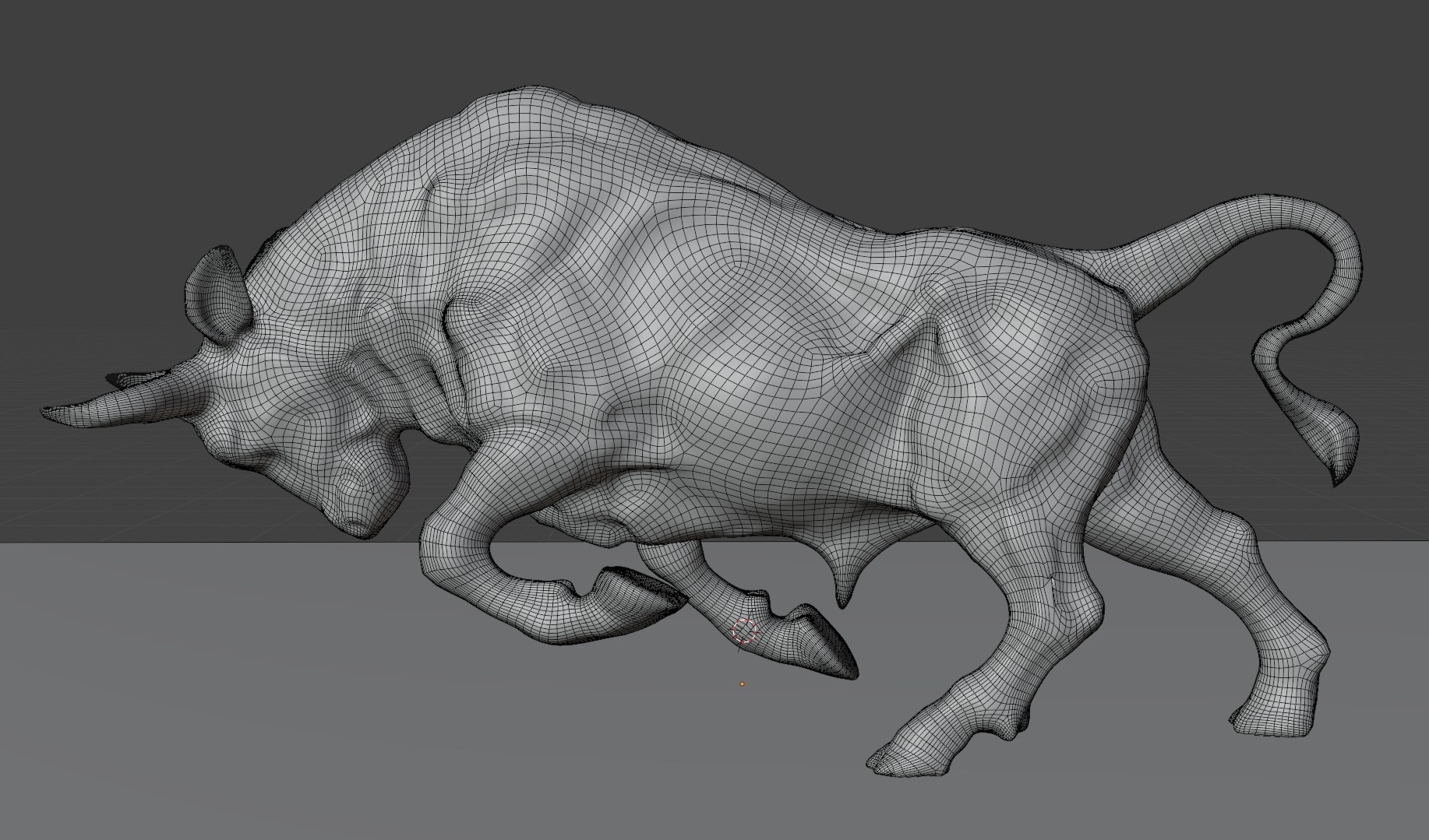 Cow sculpture 3D model_6