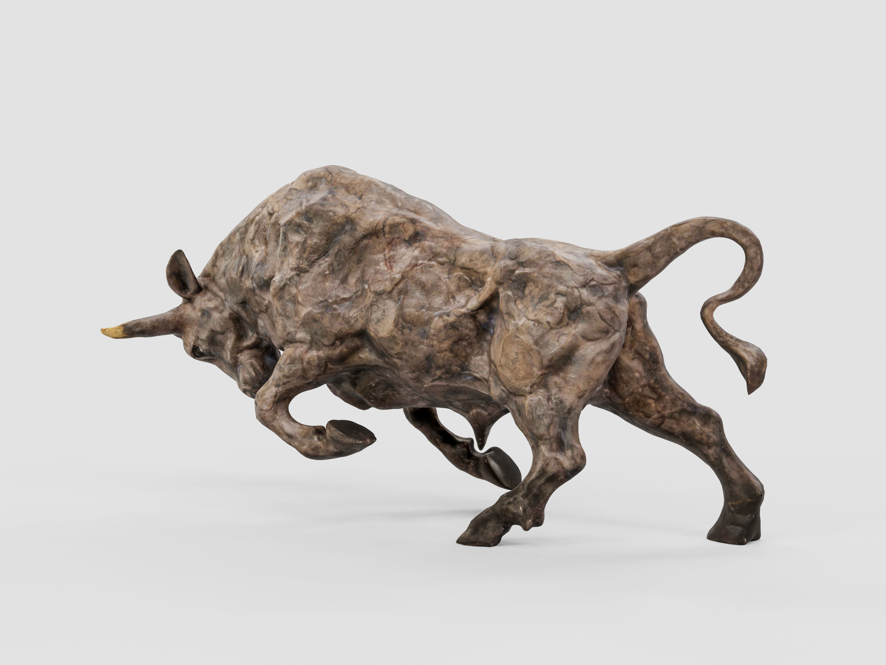 Cow sculpture 3D model_4