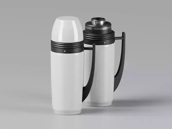 Realistic Flasks 3D Model