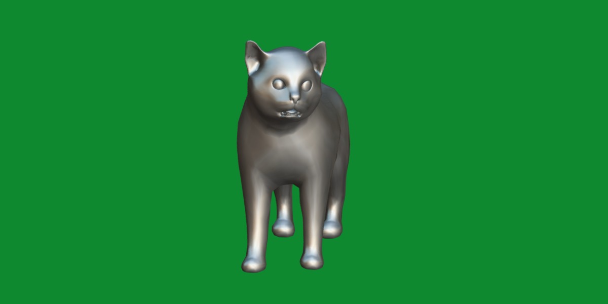 Asian Golden Kitten Cat Low-poly 3D model_11