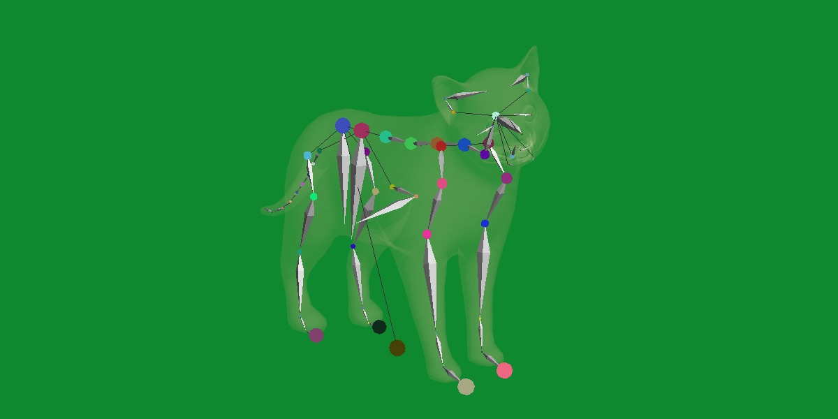 Asian Golden Kitten Cat Low-poly 3D model_25