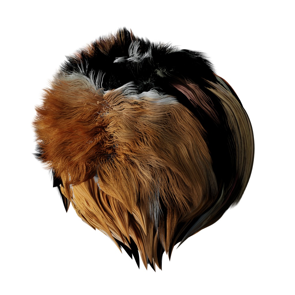 Asian Golden Kitten Cat Low-poly 3D model_31