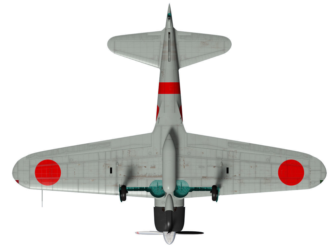 A6M2 Zero fighter Type 21  3D model_20