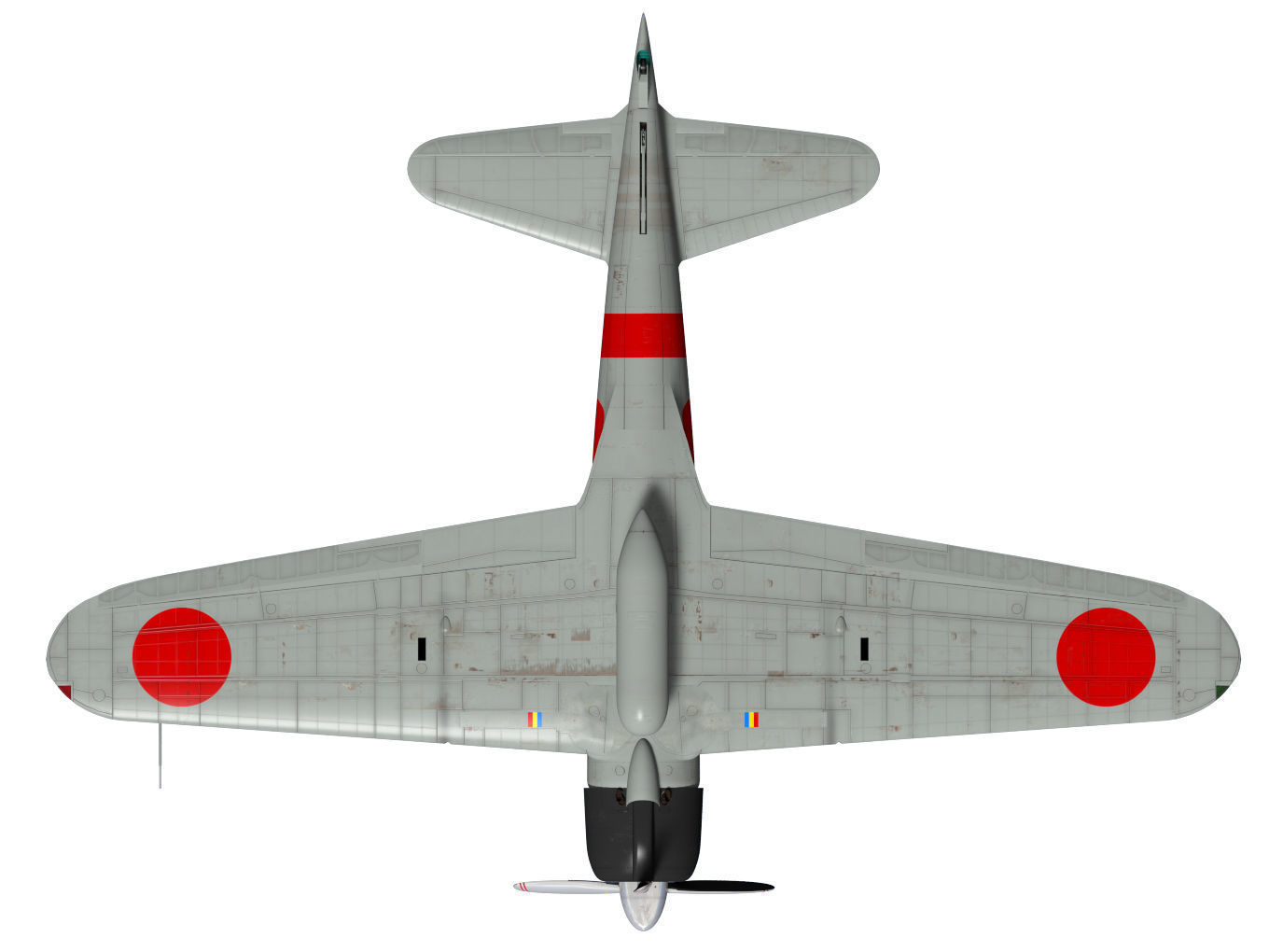 A6M2 Zero fighter Type 21  3D model_19
