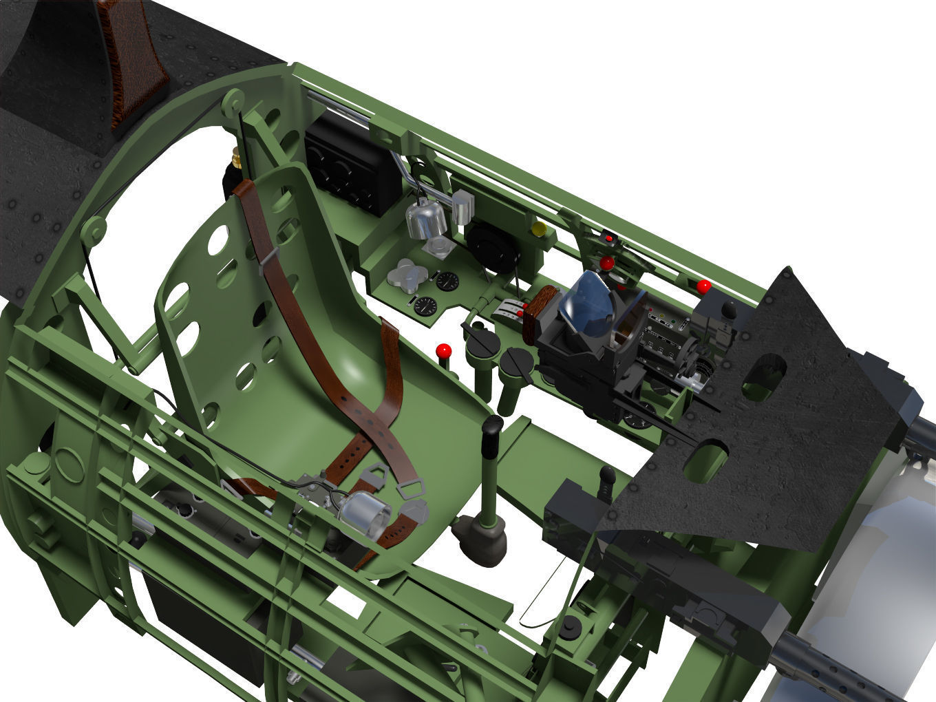 A6M2 Zero fighter Type 21  3D model_12