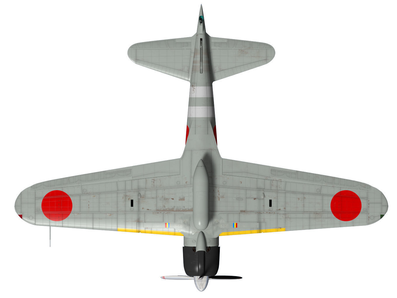A6M2 Zero fighter Type 21  3D model_19