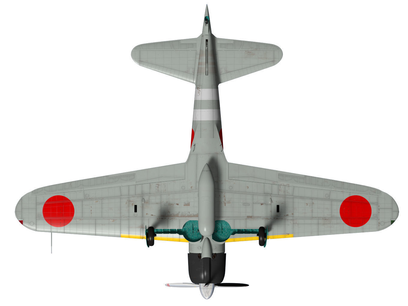 A6M2 Zero fighter Type 21  3D model_20