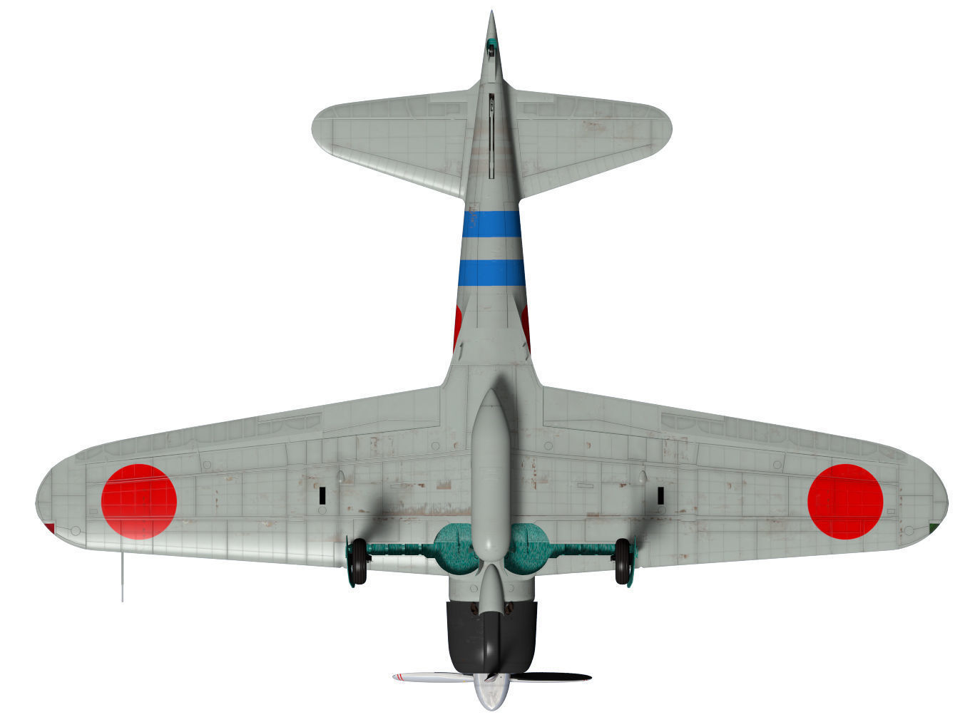 A6M2 Zero fighter Type 21  3D model_20
