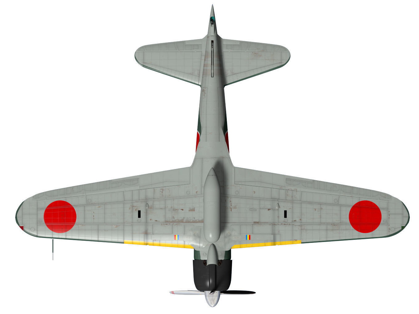 A6M2 Zero fighter Type 21  3D model_19