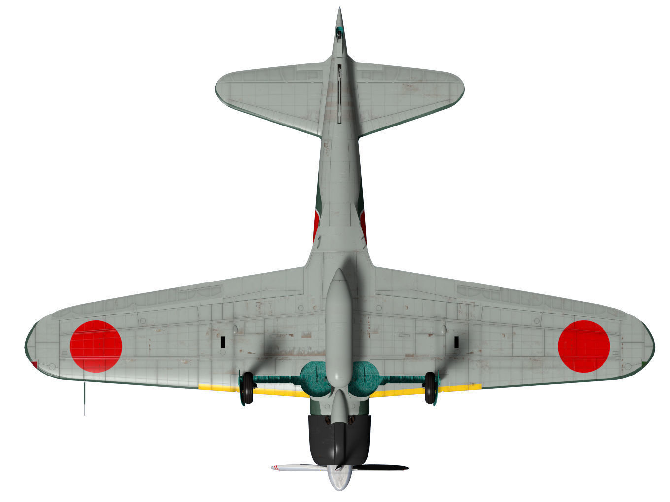 A6M2 Zero fighter Type 21  3D model_20