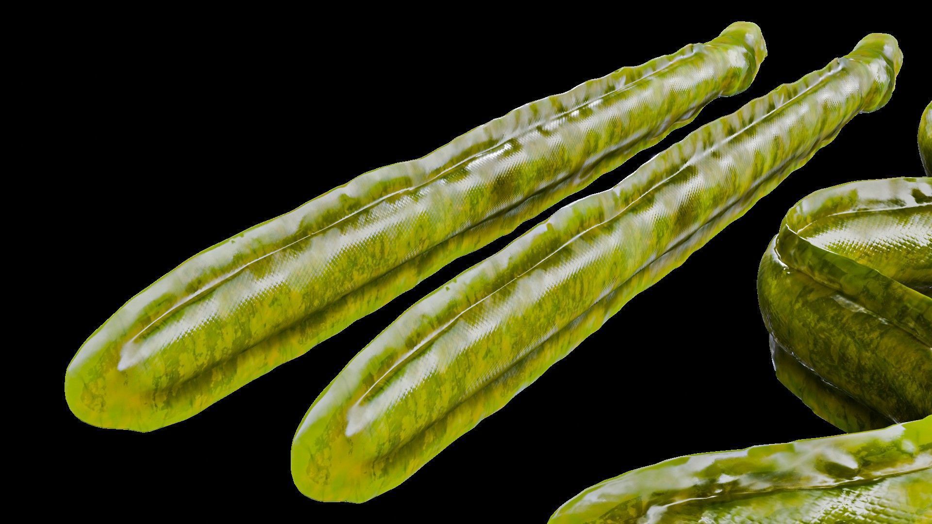 Sea Snake Low-poly 3D model_3