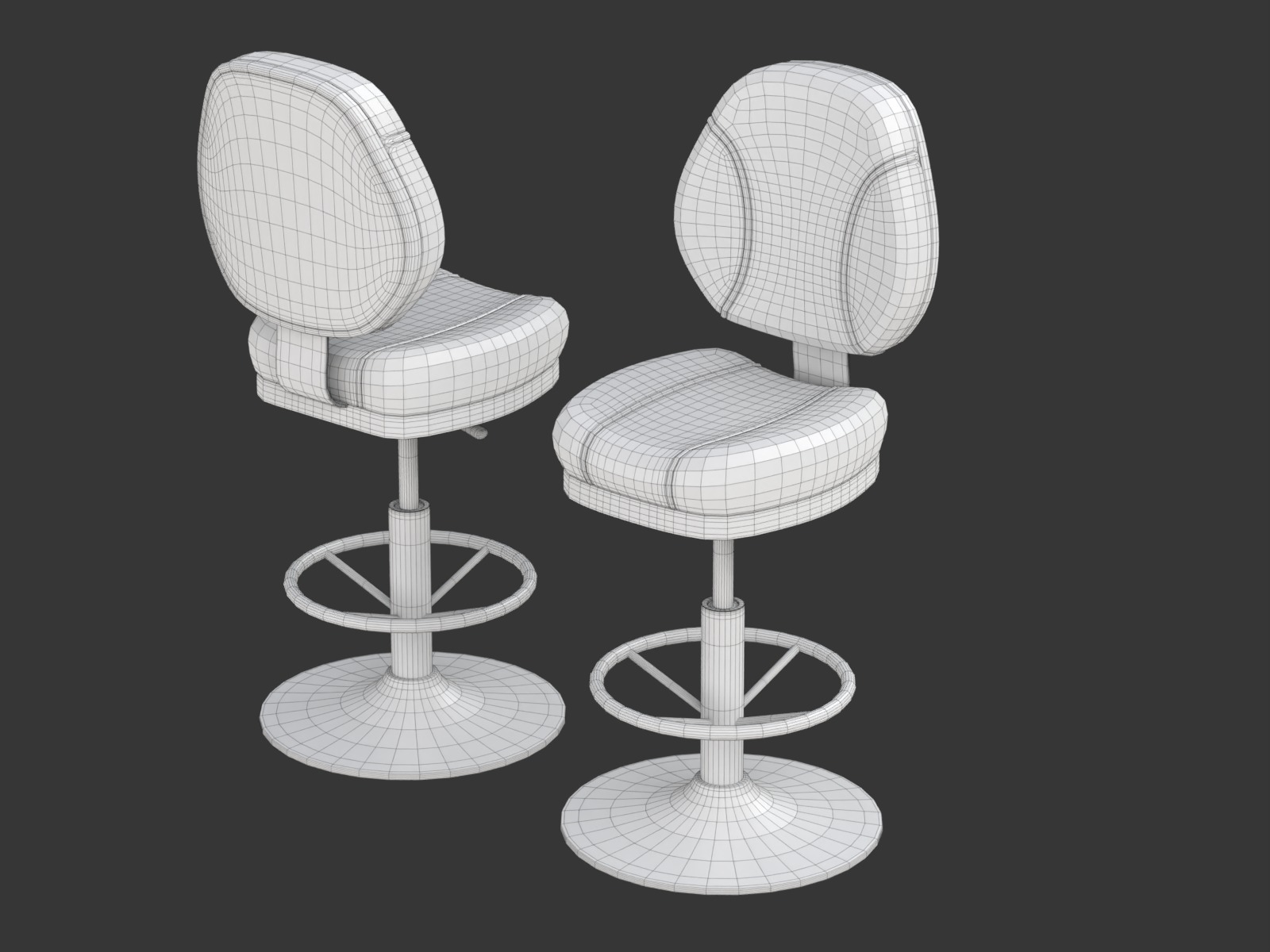 Blackjack Table Set 3D model_34