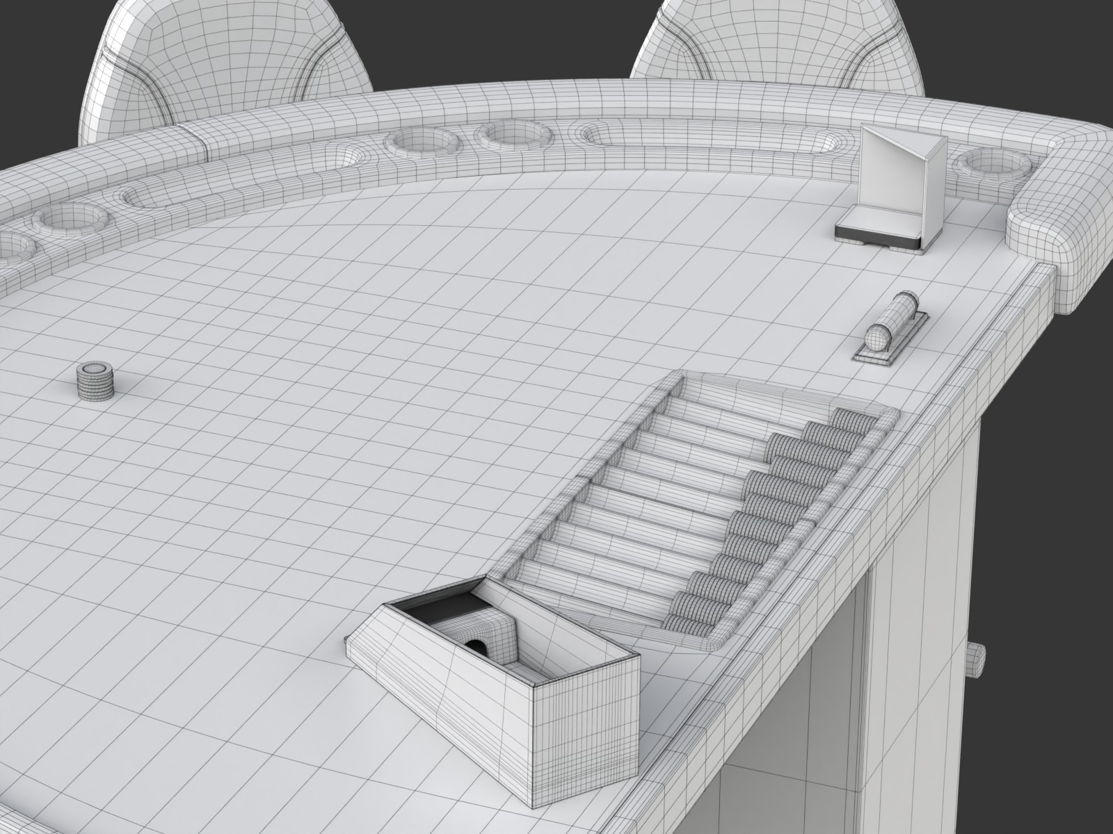 Blackjack Table Set 3D model_32