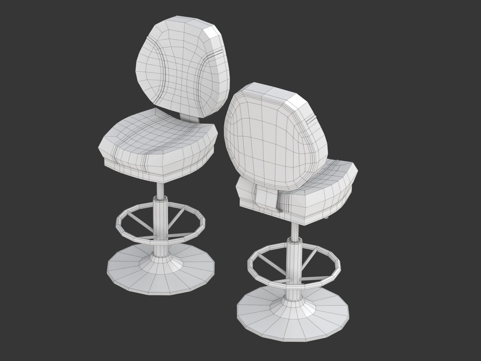 Blackjack Table Set 3D model_30