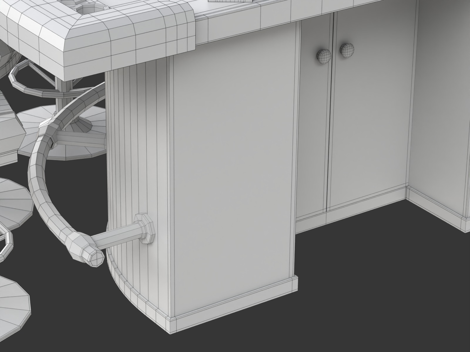 Blackjack Table Set 3D model_29