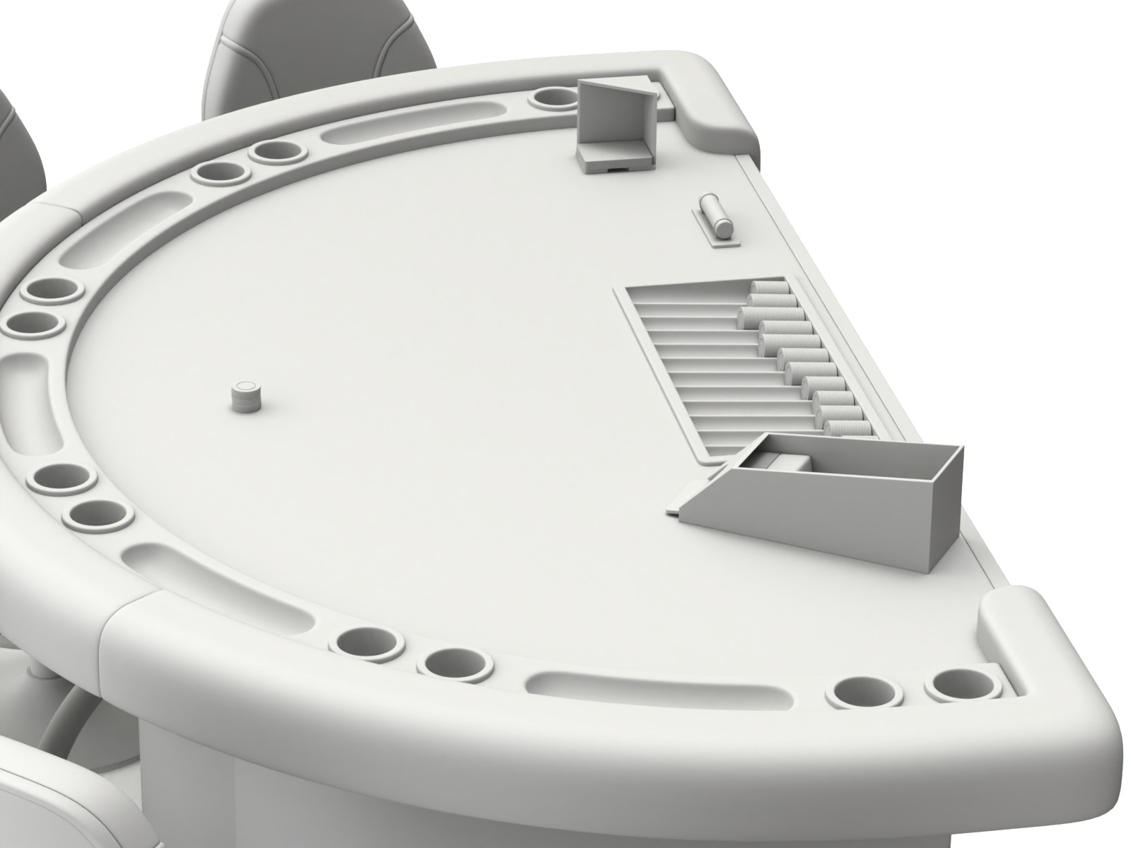 Blackjack Table Set 3D model_20