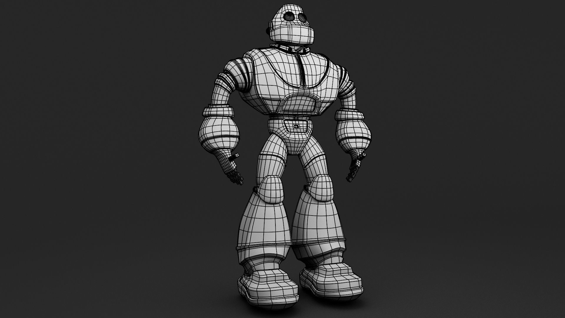 sci fi - character robot - model Free low-poly 3D model_12