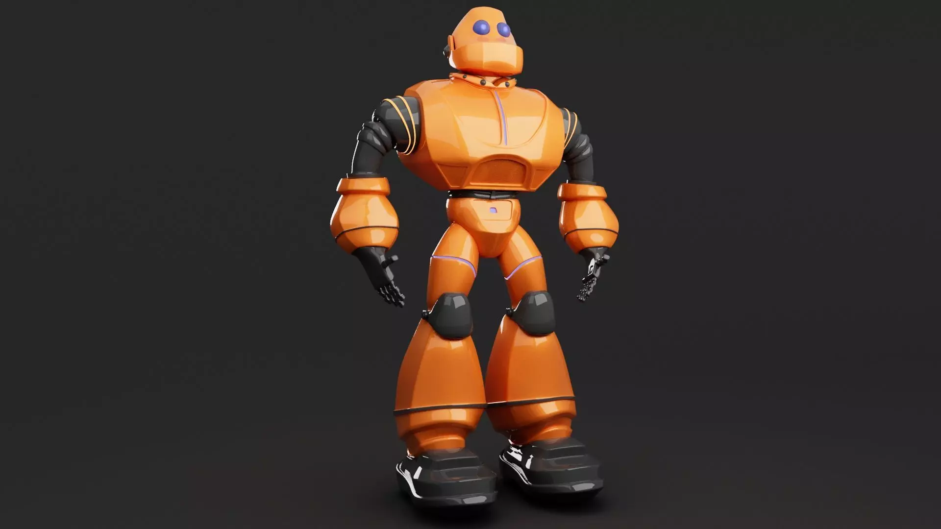 sci fi - character robot - model Free low-poly 3D model_0
