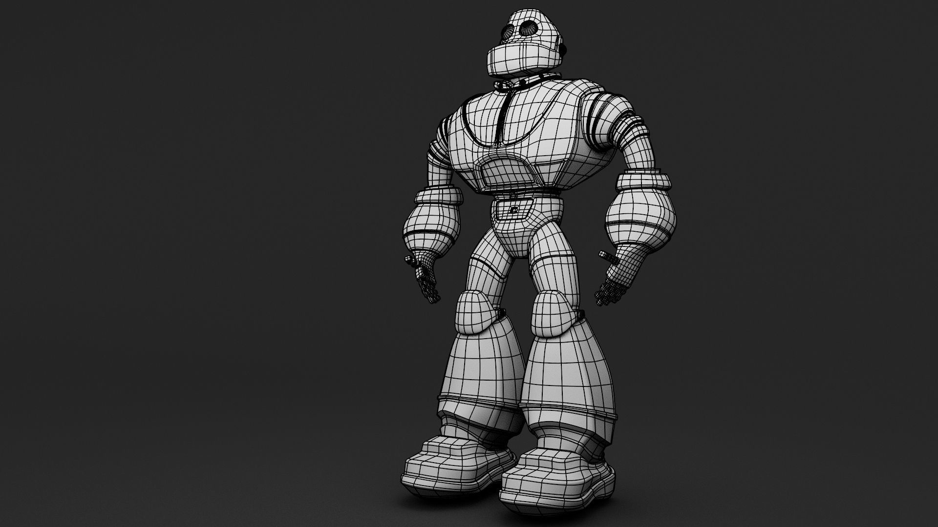 sci fi - character robot - model Free low-poly 3D model_13