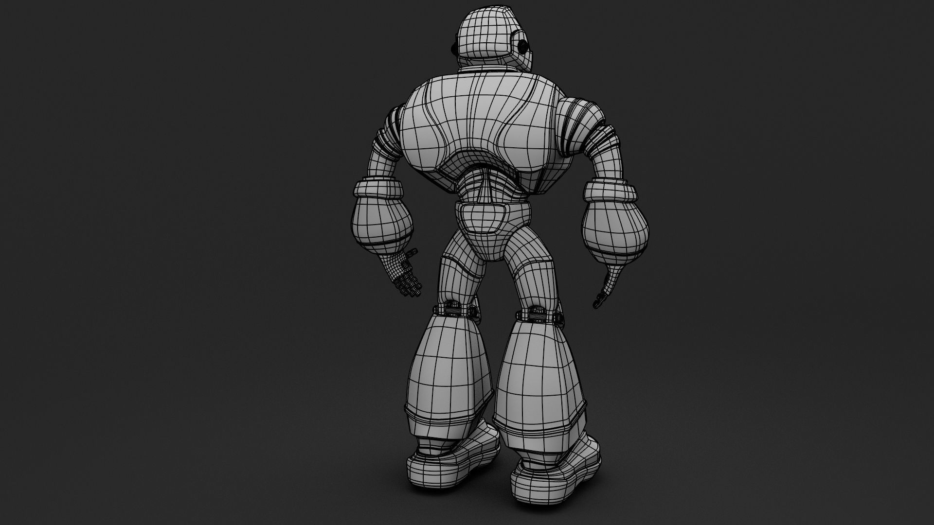 sci fi - character robot - model Free low-poly 3D model_17