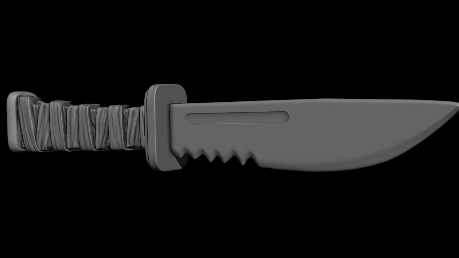 3D PRINTABLE KNIFE ACCESSORY FOR ACTION FIGURES 3D print model_2