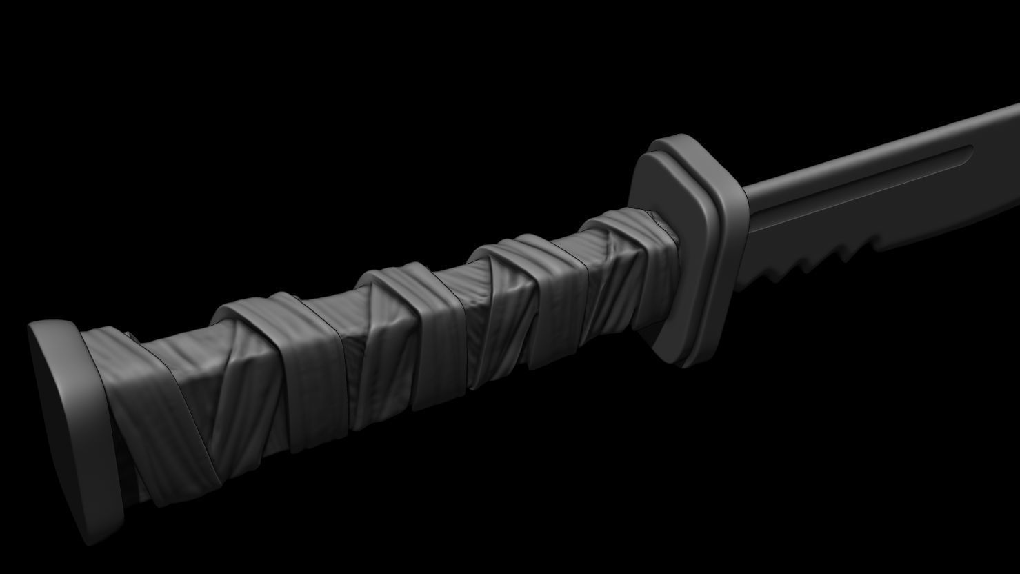 3D PRINTABLE KNIFE ACCESSORY FOR ACTION FIGURES 3D print model_7