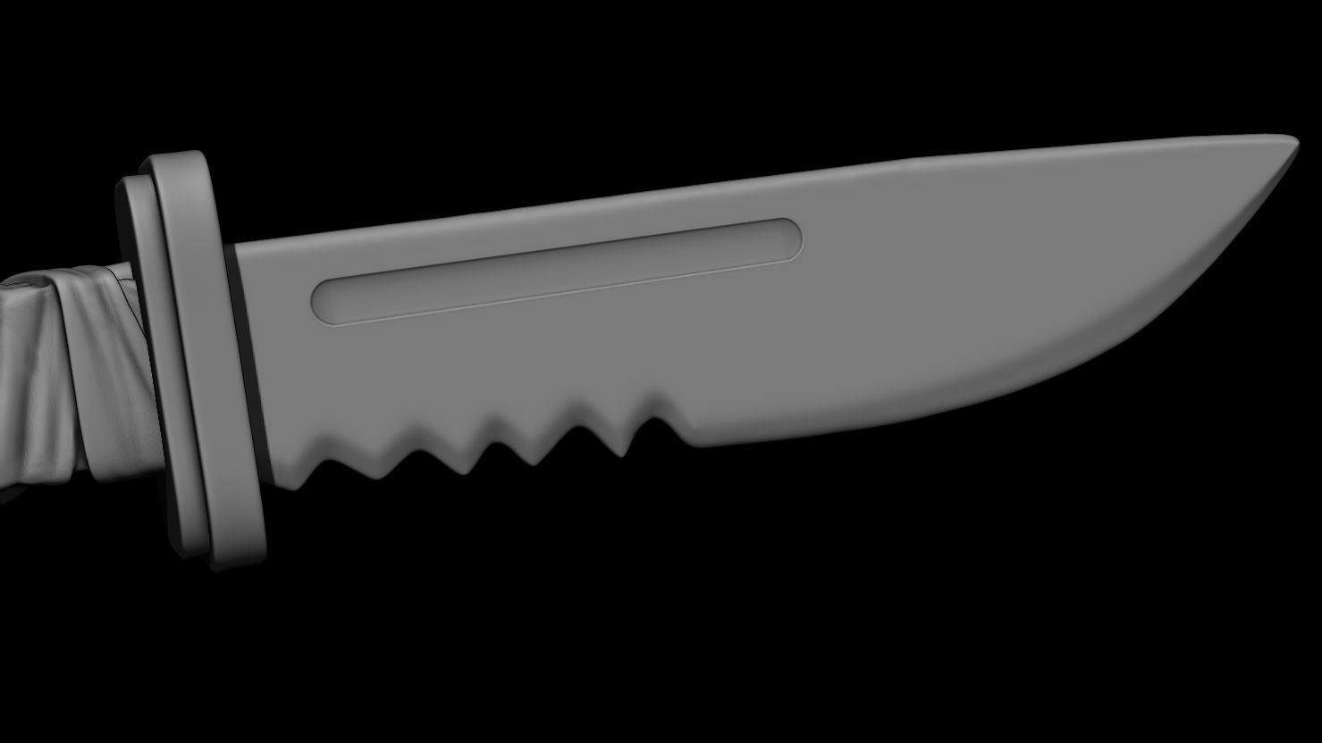3D PRINTABLE KNIFE ACCESSORY FOR ACTION FIGURES 3D print model_5