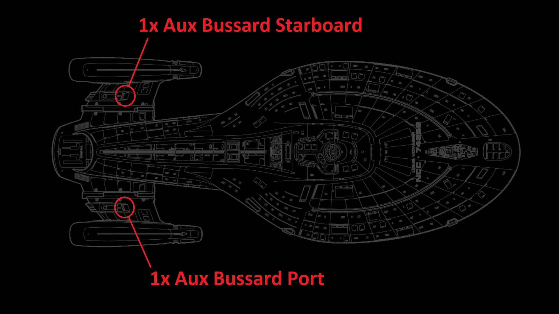 USS Voyager Kit Upgrade Parts v2 Free 3D print model_1
