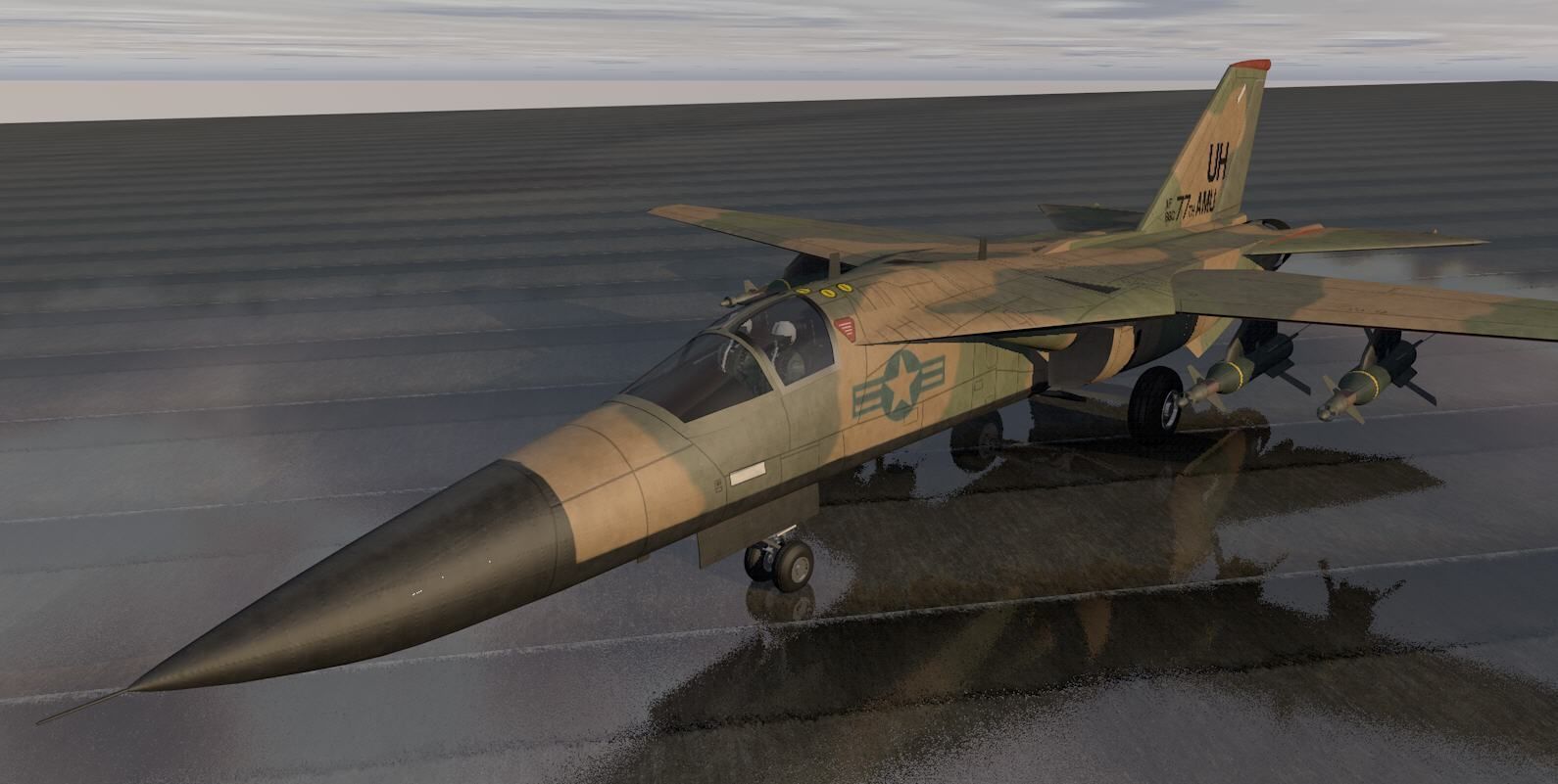General Dynamics F-111 Aardvark 3D model_7