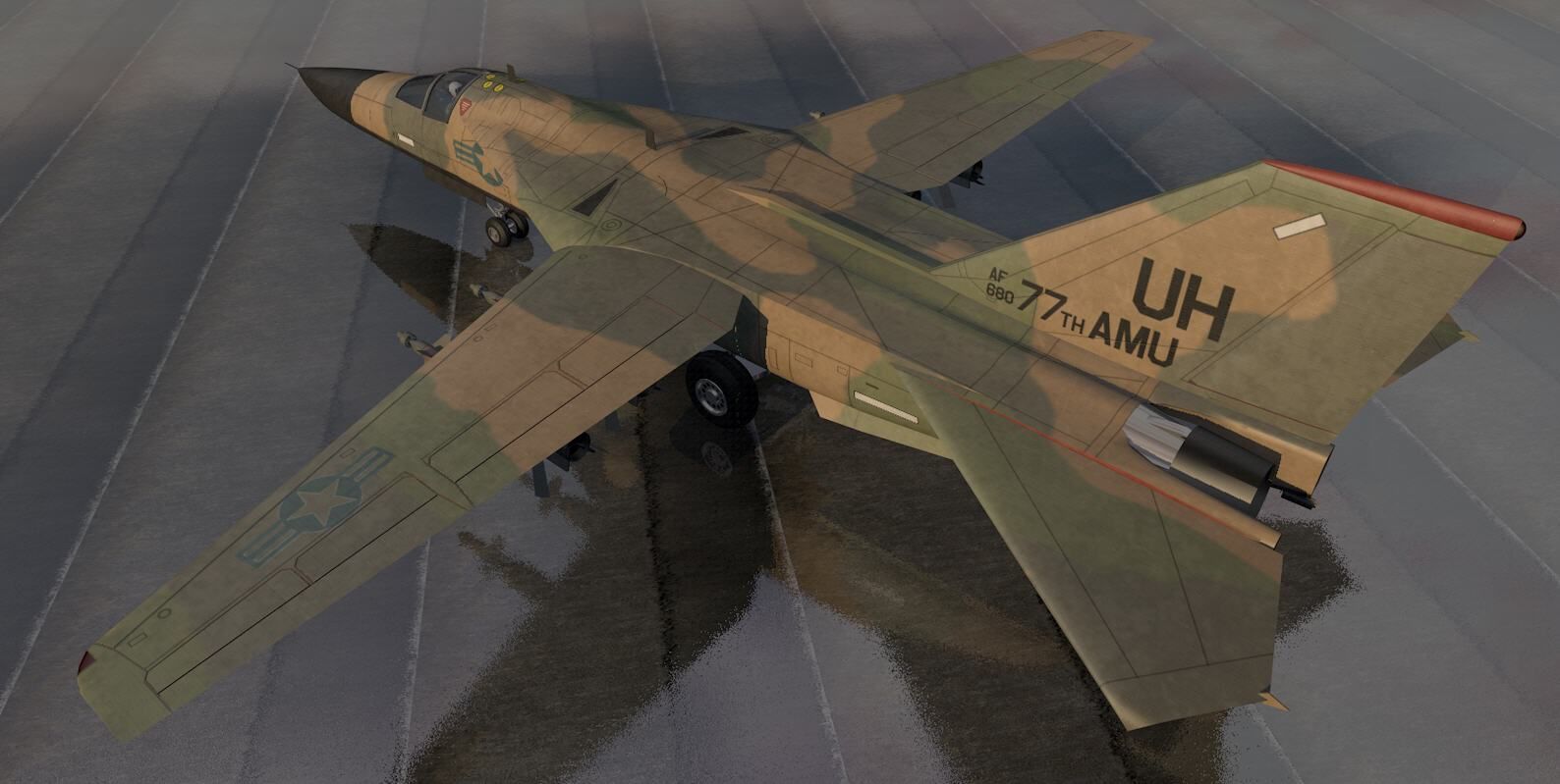 General Dynamics F-111 Aardvark 3D model_1