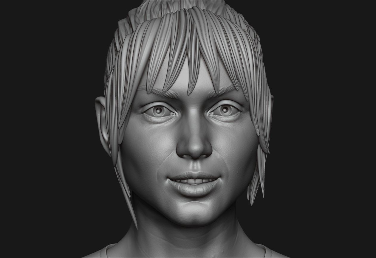 Ana de Armas bust 3D print model_13