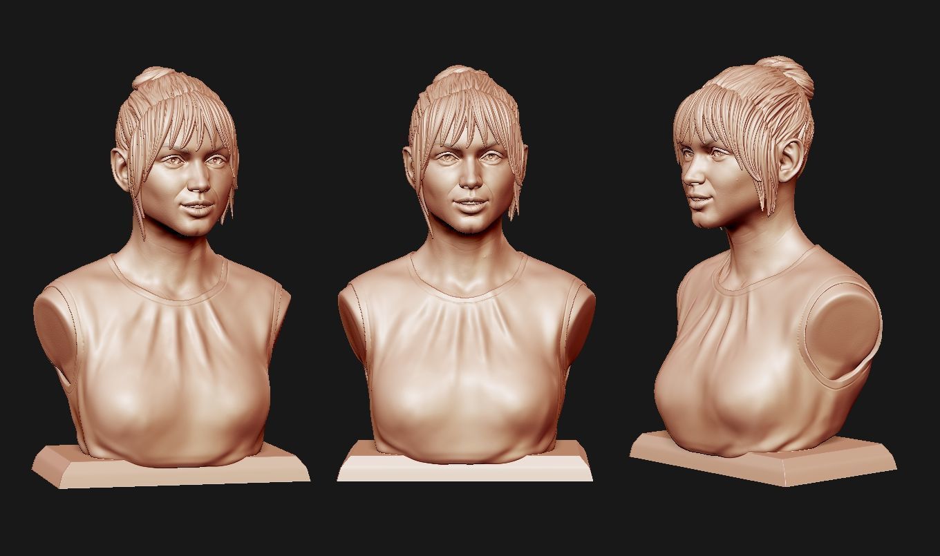Ana de Armas bust 3D print model_21