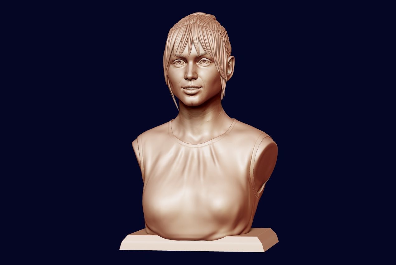 Ana de Armas bust 3D print model_23