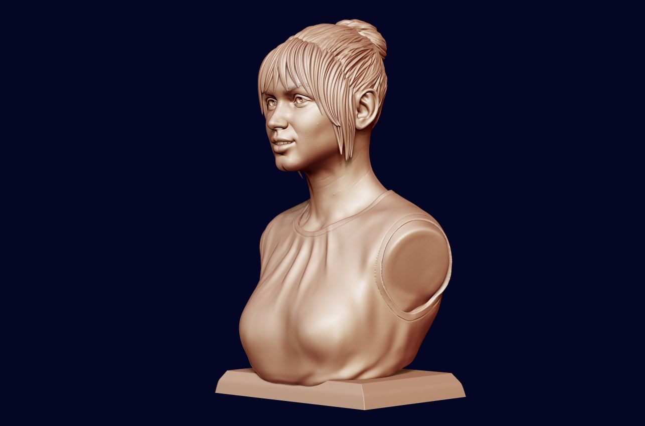 Ana de Armas bust 3D print model_22