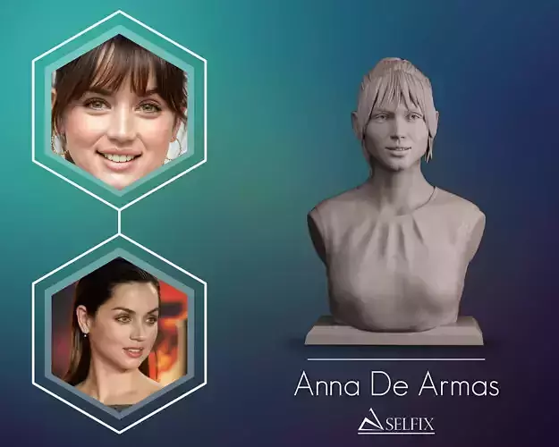 Ana de Armas bust 3D print model