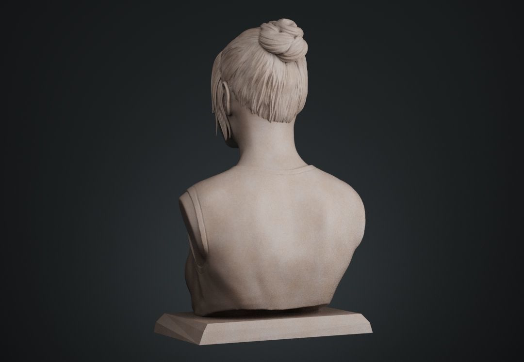 Ana de Armas bust 3D print model_11