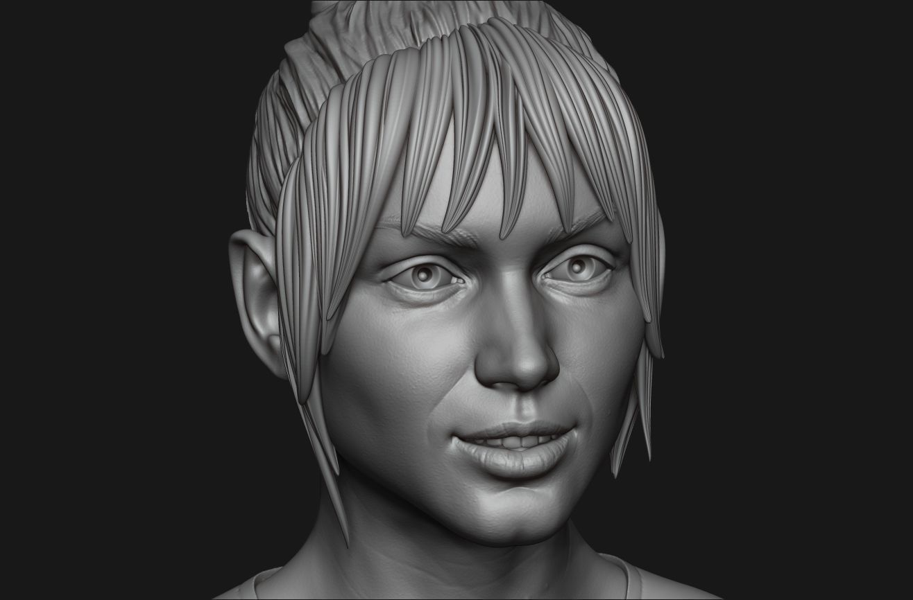 Ana de Armas bust 3D print model_16