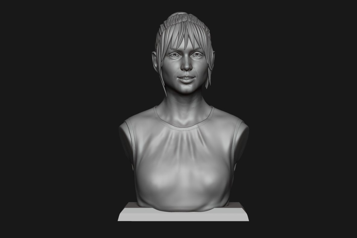Ana de Armas bust 3D print model_17