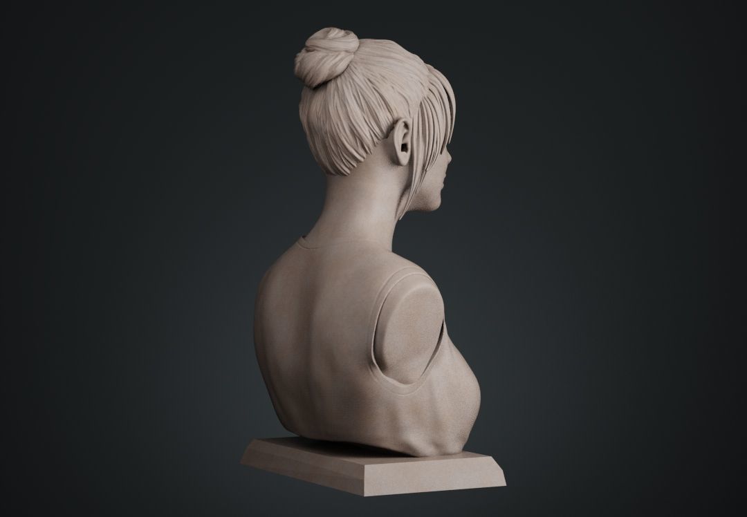 Ana de Armas bust 3D print model_8