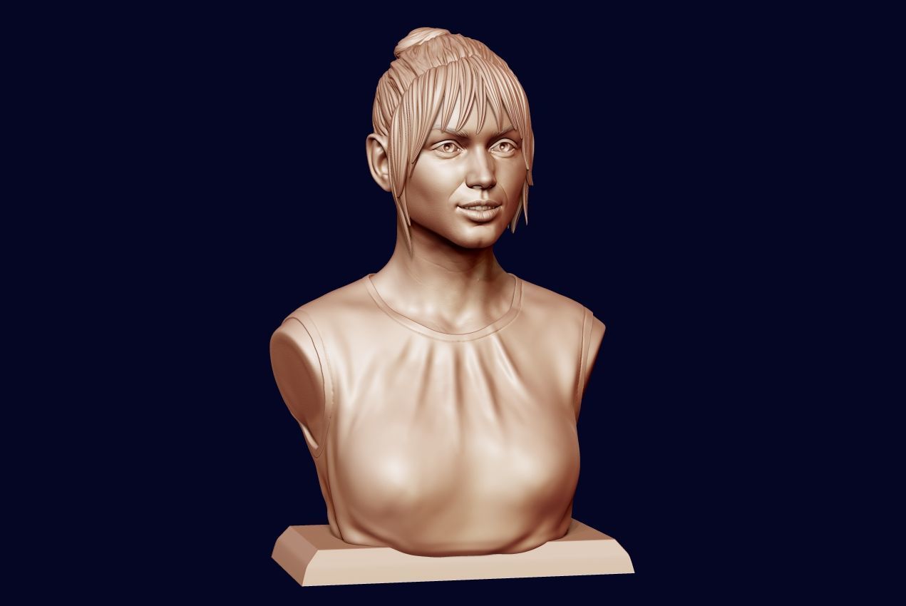 Ana de Armas bust 3D print model_14