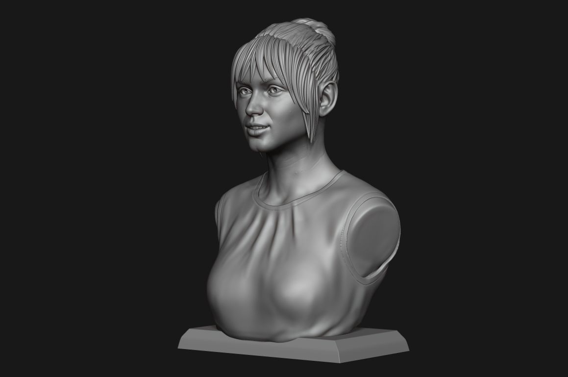 Ana de Armas bust 3D print model_18